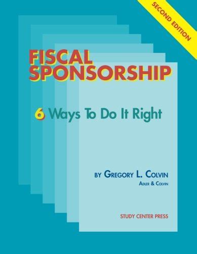 fiscal sponsorship 6 ways to do it right Epub