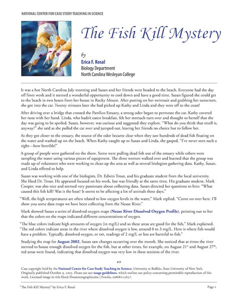 fish kill mystery case study answers Kindle Editon