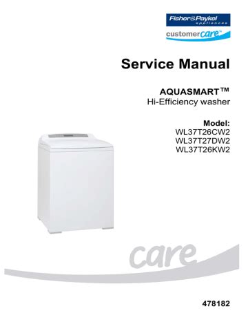 fisher and paykel aquasmart service manual Kindle Editon