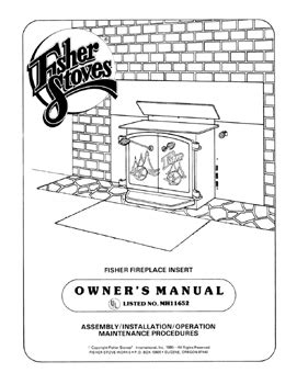 fisher fireplace insert manual pdf PDF