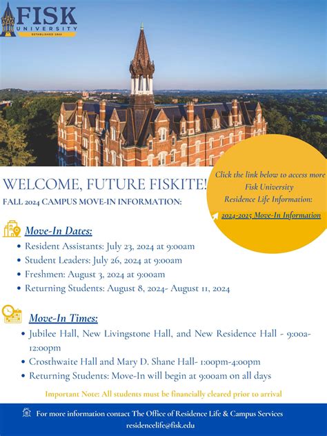 fisk university calendar