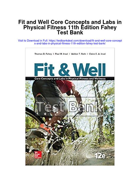 fit and well core concepts 11th edition Reader