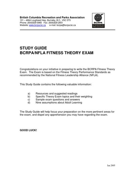 fitness theory study guide 2004 Epub