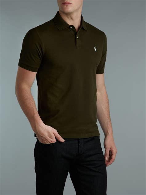 fitted polo shirts for men