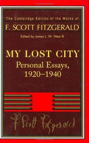 fitzgerald my lost city Epub