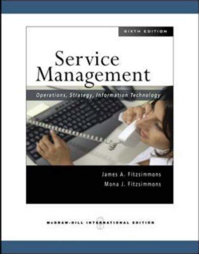 fitzsimmons service management 6th edition pdf PDF