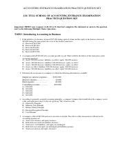 fiu school of accounting entrance exam PDF