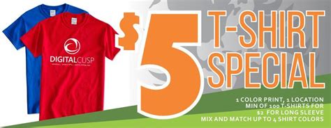 five dollar tee shirts