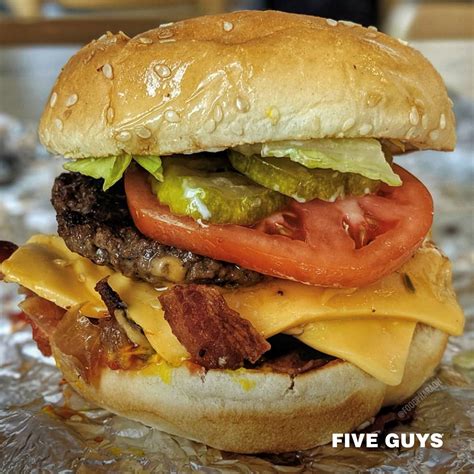 five guys bacon burger