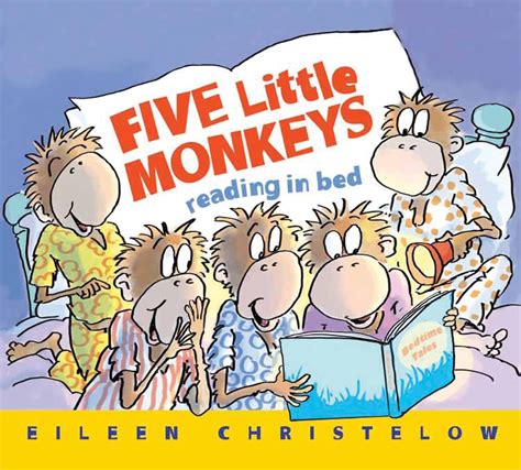 five little monkeys reading in bed a five little monkeys story Epub