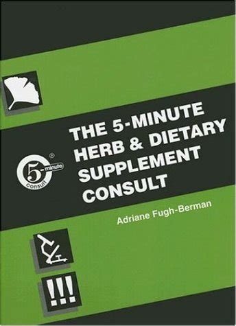 five minute herb and dietary supplement clinical consult PDF
