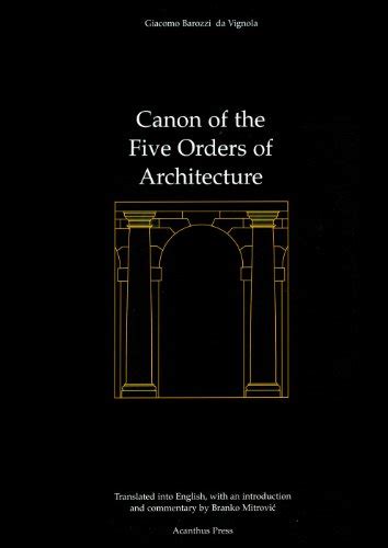 five orders of architecture Ebook Doc
