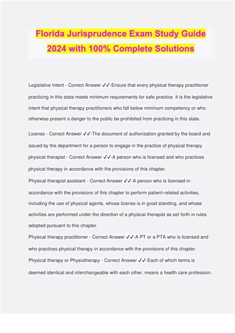 fl jurisprudence exam study guide Reader