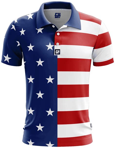 flag polo shirt