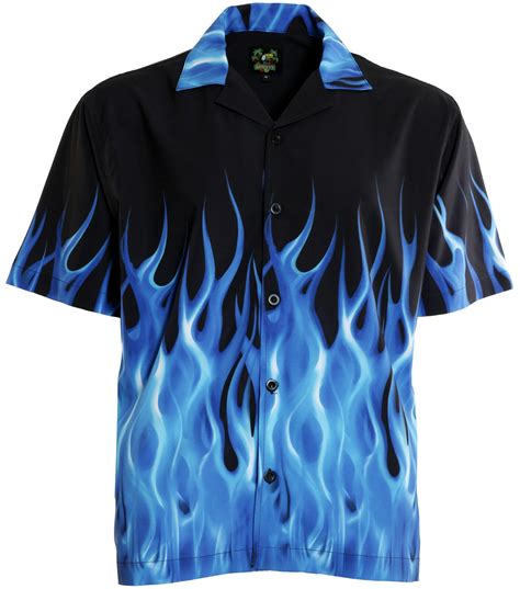 flame bowling shirt