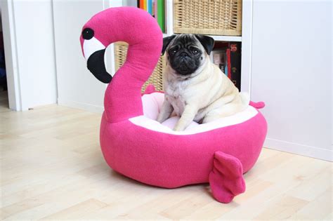 flamingo dog bed small