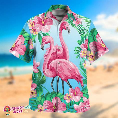 flamingo hawaiian shirt