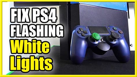 flashing white light ps4