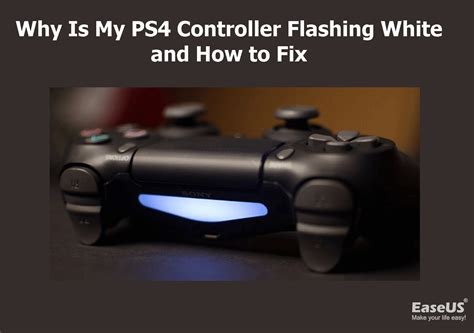 flashing white ps4 controller