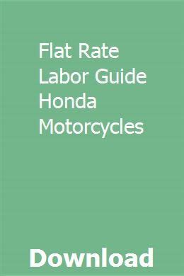 flat rate motorcycle labor guide pdf PDF