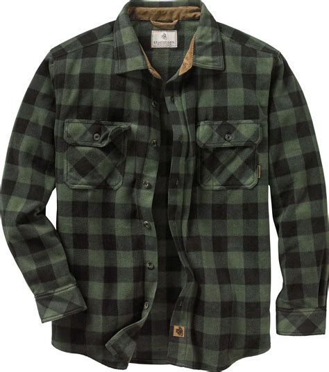 fleece button down shirt