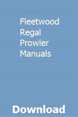 fleetwood prowler owners manual Epub
