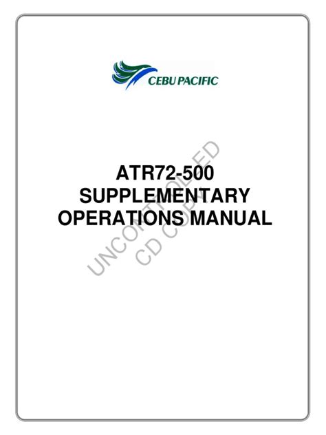 flight attendant operations manual pdf Doc