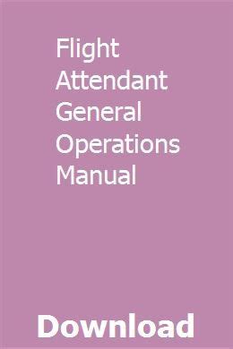 flight attendant operations manual pdf Doc