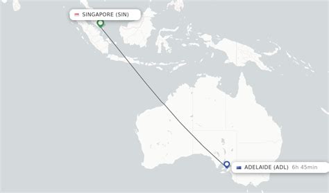 flight time between singapore and adelaide