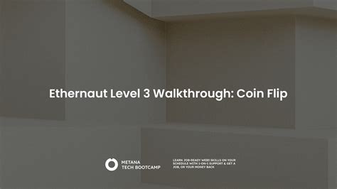 Flip Of A Coin Walkthrough