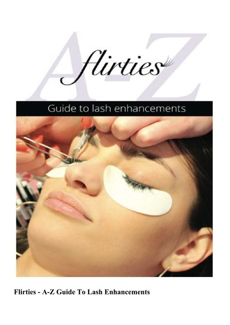 flirties a z guide to lash enhancements Doc