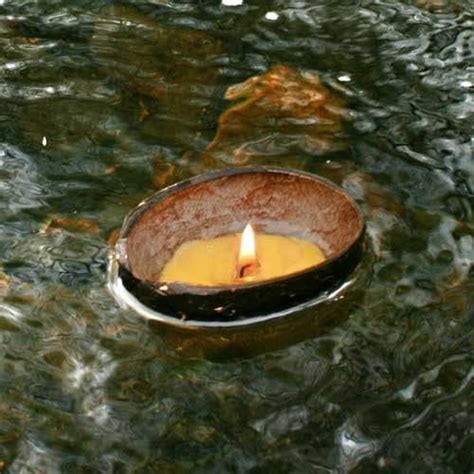 floating candles nearby