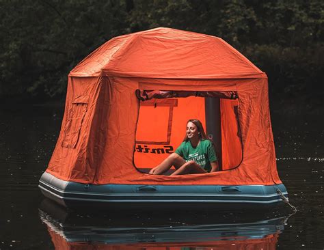 floating tent with dock