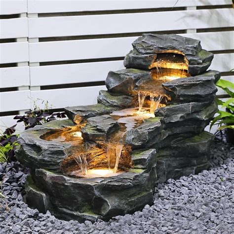 floor waterfall fountains