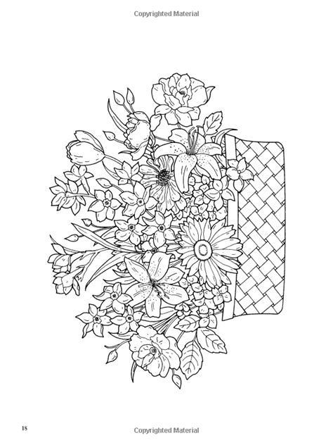 floral beauty coloring book dover nature coloring book Reader