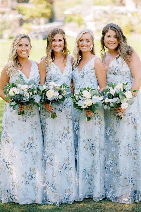 floral bridesmaid dress