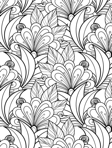 floral coloring book containing patterns Kindle Editon