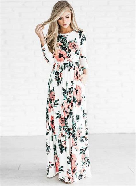 floral long sleeve dress