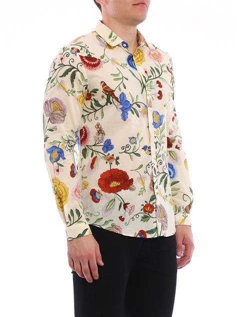 floral pattern shirt