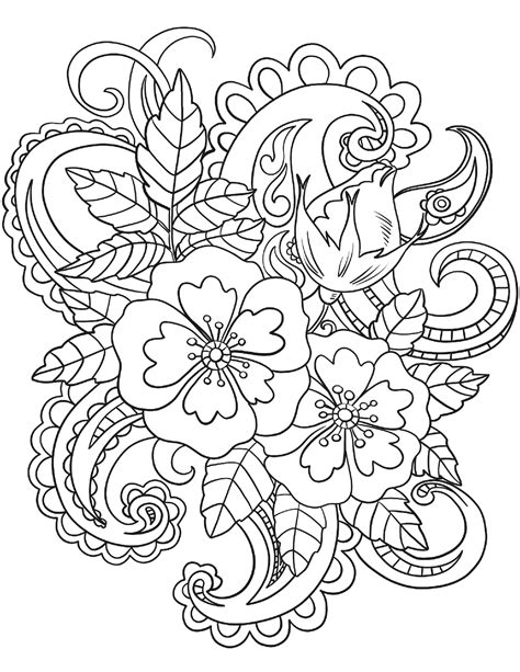 floral patterns coloring books grownups Doc