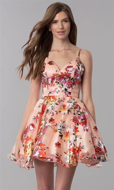 floral short dress