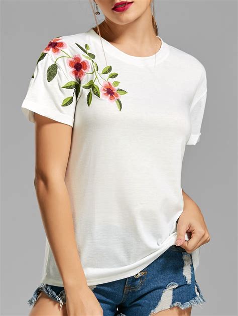 floral t shirt womens