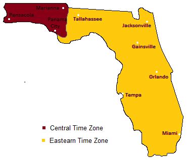 florida gainesville time zone