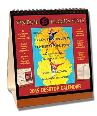 florida state seminoles 2015 easel desktop vintage football calendar Kindle Editon