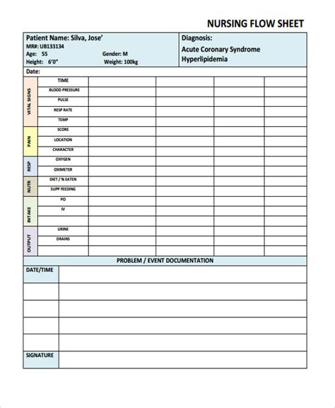 flow sheet for skilled documentation Reader