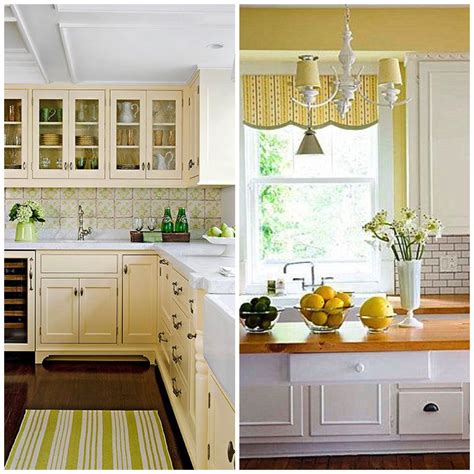 flowery yellow kitchen