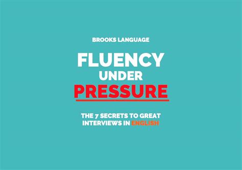 fluency under pressure secrets interviews Epub