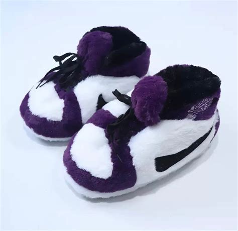 fluffy jordan slippers