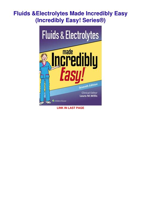 fluid and electrolytes made easy Reader