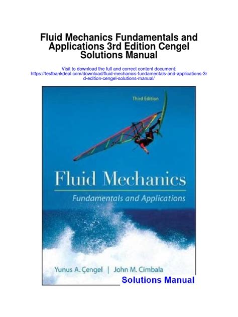 fluid mechanics cengel 3rd ed solution manual pdf Doc